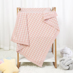 Jacquard Knitted Baby Swaddle Blanket