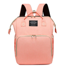 Multifunctional Maternity Diaper Backpack With Removable Mosquito Net