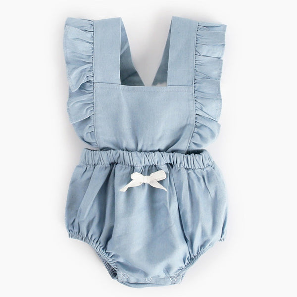 Infant Denim One Piece Baby Romper