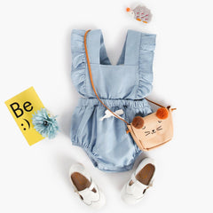 Infant Denim One Piece Baby Romper