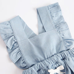 Infant Denim One Piece Baby Romper
