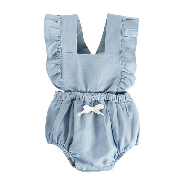 Infant Denim One Piece Baby Romper