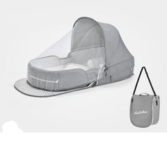 Multifunctional Folding Baby Crib with Mosquito Net