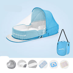 Multifunctional Folding Baby Crib with Mosquito Net