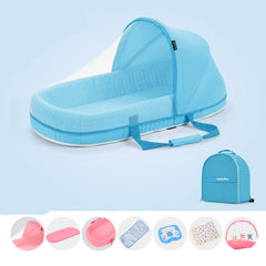 Multifunctional Folding Baby Crib with Mosquito Net