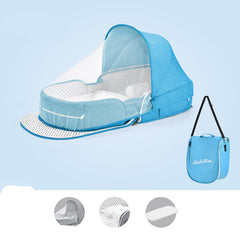 Multifunctional Folding Baby Crib with Mosquito Net