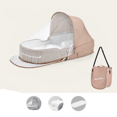 Multifunctional Folding Baby Crib with Mosquito Net
