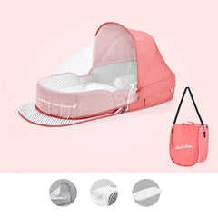 Multifunctional Folding Baby Crib with Mosquito Net