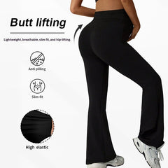 Maternity High Waist Flared Leg Trousers