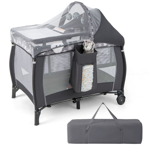 4-in-1 Portable Baby Nursery Center Travel Crib