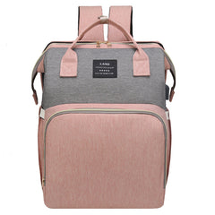 Multifunctional Maternity Diaper Backpack With Removable Mosquito Net