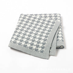 Jacquard Knitted Baby Swaddle Blanket