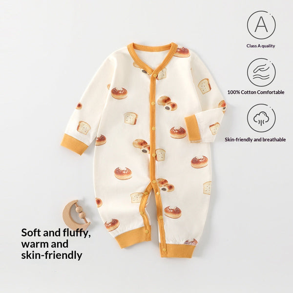 Pure Cotton Baby Romper Seamless Crawling Suit