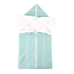 Newborn Winter Warm Knit Swaddle Sleeping Bag