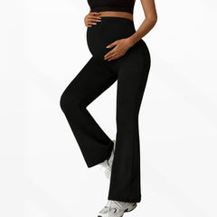 Maternity High Waist Flared Leg Trousers