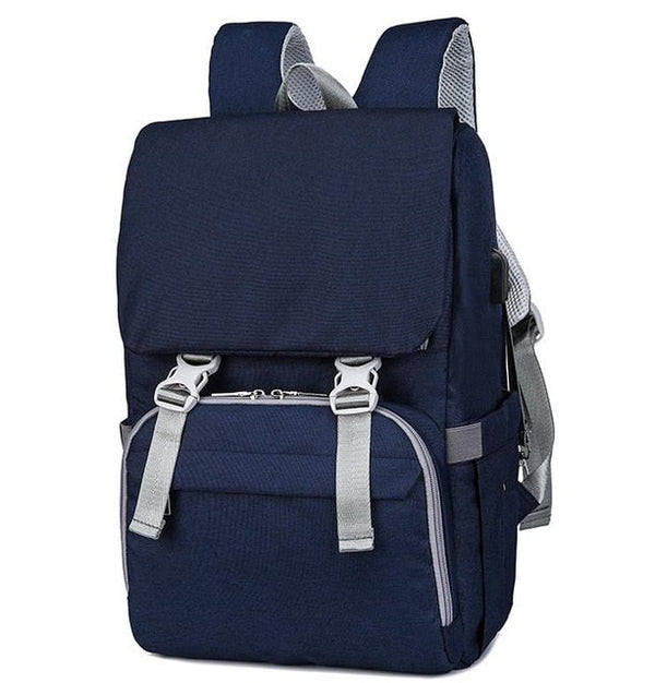 Large Baby Diaper Backpack With USB Charging Interface