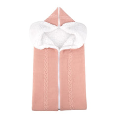 Newborn Winter Warm Knit Swaddle Sleeping Bag