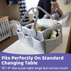 Portable Baby Diaper Caddy Organizer Storage Bag