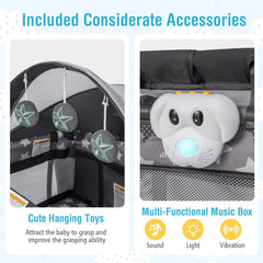 4-in-1 Portable Baby Nursery Center Travel Crib