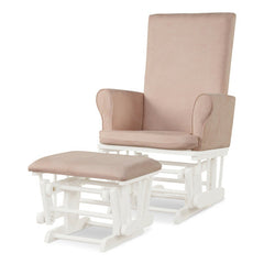 Pink Baby Nursery Rocker Glider Chair Ottoman Set