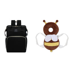 Multifunctional Maternity Diaper Backpack With Removable Mosquito Net