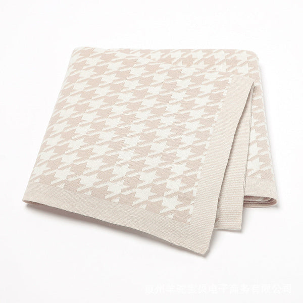 Jacquard Knitted Baby Swaddle Blanket