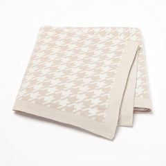 Jacquard Knitted Baby Swaddle Blanket