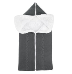 Newborn Winter Warm Knit Swaddle Sleeping Bag