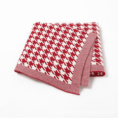 Jacquard Knitted Baby Swaddle Blanket