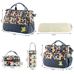 5 Piece Baby Diaper Bag Set With Changing Pad