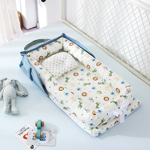 Portable Washable Cotton Baby Crib Travel Bed