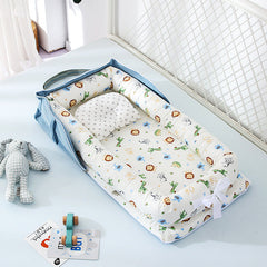 Portable Washable Cotton Baby Crib Travel Bed