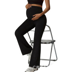 Maternity High Waist Flared Leg Trousers