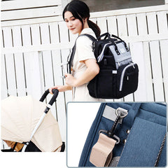 Multifunctional Maternity Diaper Backpack With Removable Mosquito Net