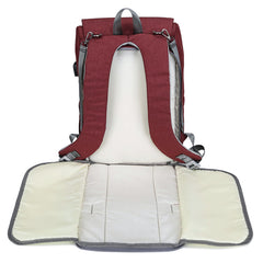 Large Baby Diaper Backpack With USB Charging Interface