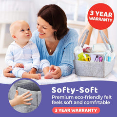 Portable Baby Diaper Caddy Organizer Storage Bag
