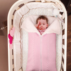 Newborn Winter Warm Knit Swaddle Sleeping Bag