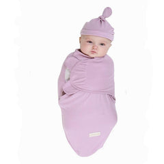 Newborn Cotton Swaddle Blanket With Cap Set