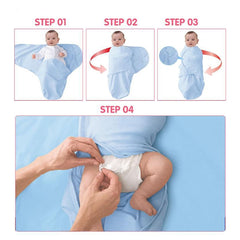 Newborn Cotton Swaddle Blanket With Cap Set