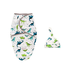 Newborn Cotton Swaddle Blanket With Cap Set
