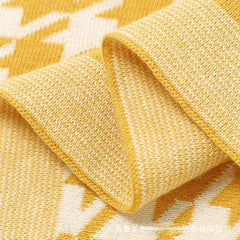 Jacquard Knitted Baby Swaddle Blanket