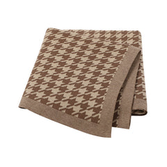 Jacquard Knitted Baby Swaddle Blanket