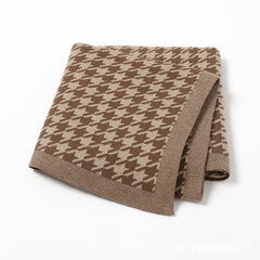 Jacquard Knitted Baby Swaddle Blanket