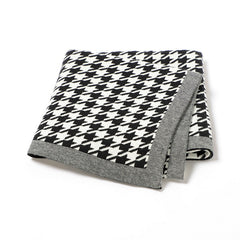 Jacquard Knitted Baby Swaddle Blanket