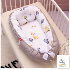 Portable Washable Cotton Baby Crib Travel Bed