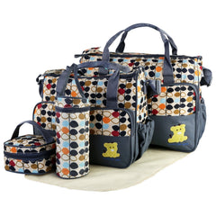 5 Piece Baby Diaper Bag Set With Changing Pad