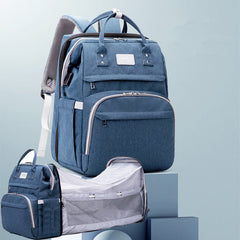 Multifunctional Maternity Diaper Backpack With Removable Mosquito Net
