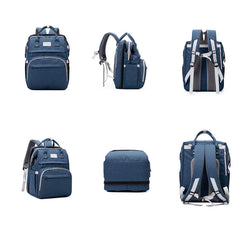 Multifunctional Maternity Diaper Backpack With Removable Mosquito Net