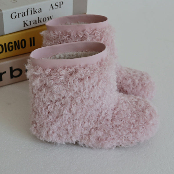 Girls Winter Thermal Fur Lined Soft Sole Booties