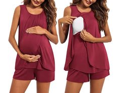 Maternity Nursing Pajamas Set